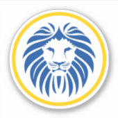 Lion Silhouette Sticker (Voorkant)