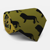 Lion Silhouette Stropdas (Opgerold)