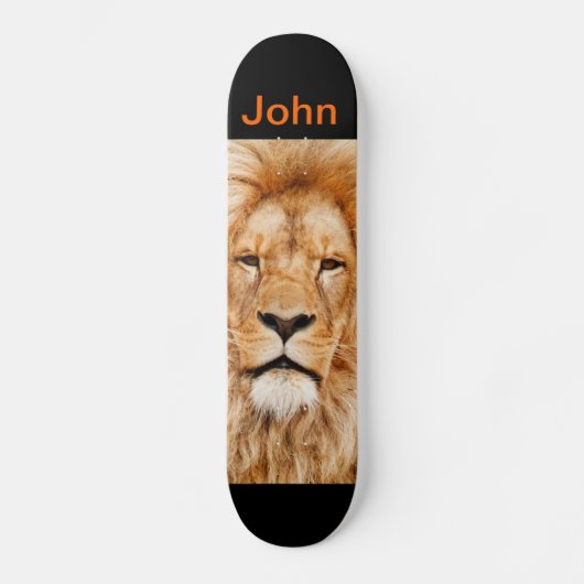 Lion Skateboard personnalisable (Recto)