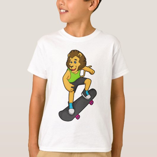 Lion Skater Skateboard T-shirt (Voorkant)