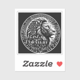 Lion sound zazzle craft sticker