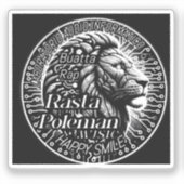 Lion sound zazzle craft sticker (Voorkant)