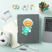 Lion Space Astronaut Sticker (iPad Cover)