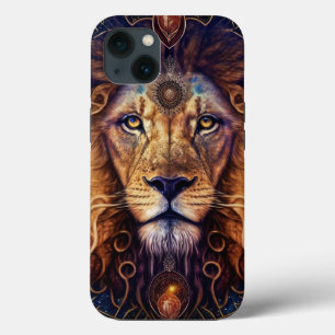 Lion Spirit Mandala Visionary Art iPhone 13 Hoesje