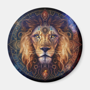 Lion Spirit Mandala Visionary Art Magneet