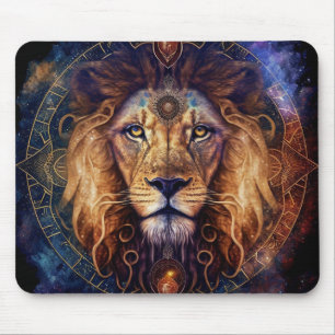 Lion Spirit Mandala Visionary Art Muismat