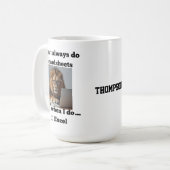 lion spreadsheet office Mug (Devant gauche)