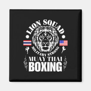Lion Squad Thailand Kickboksen Muay Thai Mma Train Magneet