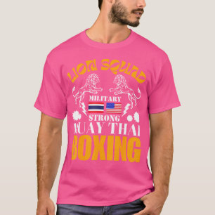 Lion Squad Thailand Kickboksen Muay Thai MMA Trein T-shirt