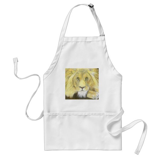 Lion Standaard Schort (Voorkant)