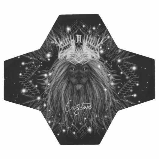 Lion Starlight avec monogramme de couronne (Plat)