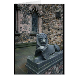 Lion statue - Edinburgh Castle