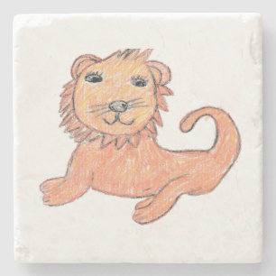 Lion Stenen Onderzetter