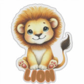 LION - STICKER DE NURSERY (Devant)
