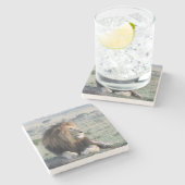 Lion Stone Onderzetter (Zijkant)