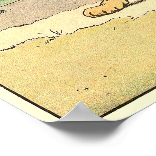 Lion Storybook Illustrated Alphabet Poster (Hoek)