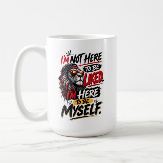 Lion Street Style | Wees jezelf Design Koffiemok (Links)