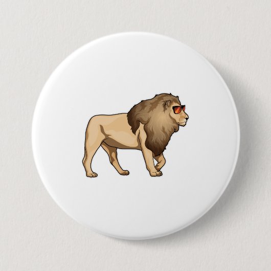 Lion Sunbril Ronde Button 7,6 Cm (Voorkant)