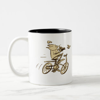 Lion sur la tasse de vélo