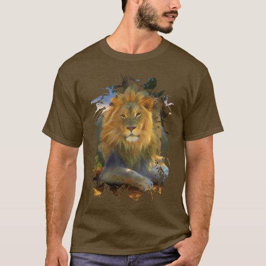 LION SUR LE T-shirt JOB (Devant)