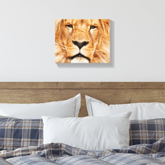 Lion sur toile étirée (Insitu(Chambre))