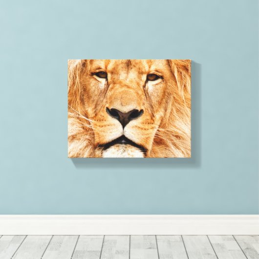 Lion sur toile étirée (Insitu (Plancher de Bois))