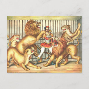 Lion Tamer  Circus Briefkaart