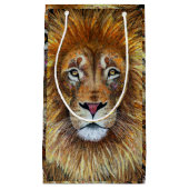 Lion textile d'art. Sac Cadeau (Devant)