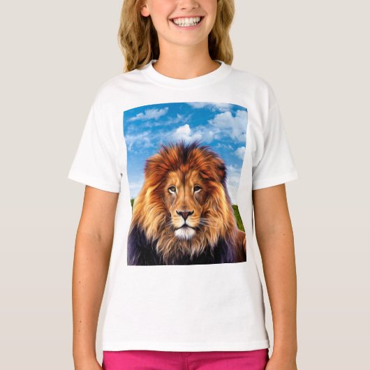 Lion The King of Forest T-shirt (Voorkant)