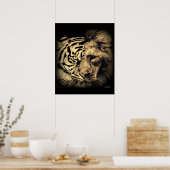 Lion Tiger 2in1 Poster (Keuken)