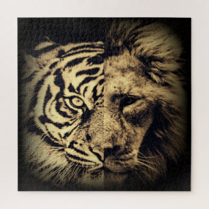 Lion Tiger 2in1 puzzel Legpuzzel