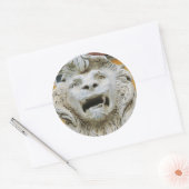 Lion Torturé de Massa, Sticker rond, Glossy (Enveloppe)