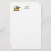Lion Tower Fleur de Lis Crest Emblem C Briefpapier (Voorkant / Achterkant)