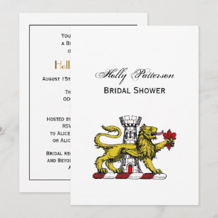 Lion Tower Fleur de Lis Crest Emblem C Kaart
