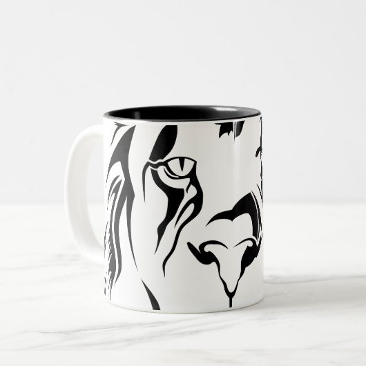 Lion Tribal 002 Mug (Devant gauche)
