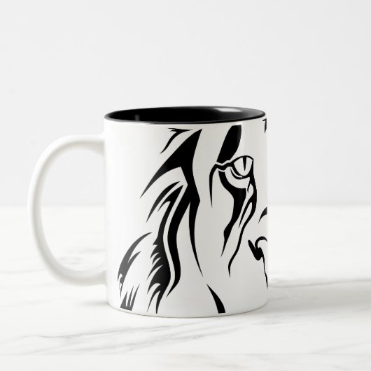 Lion Tribal 002 Mug (Gauche)