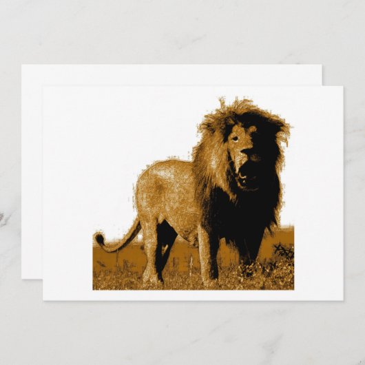 Lion uitnodiging - Lion nodigt uit (Voorkant / Achterkant)