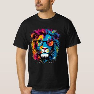 Lion urbain : Graffiti T-shirt coloré Art