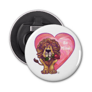 Lion Valentijnsdag Button Flesopener