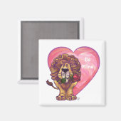 Lion Valentijnsdag Magneet (Voorkant / Achterkant)