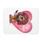 Lion Valentijnsdag Magneet (Horizontaal)