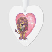 Lion Valentijnsdag Ornament (voorkant)