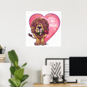 Lion Valentijnsdag Poster (Thuiskantoor)