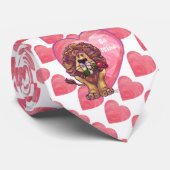 Lion Valentijnsdag Stropdas (Opgerold)