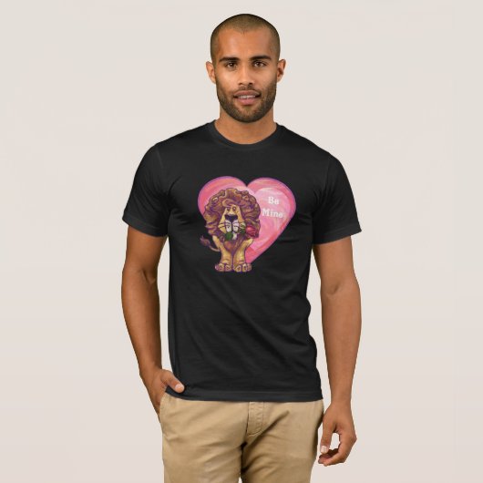 Lion Valentijnsdag T-shirt (Voorkant volledig)