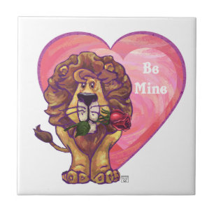 Lion Valentijnsdag Tegeltje