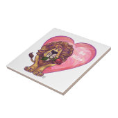 Lion Valentijnsdag Tegeltje (Zijkant)