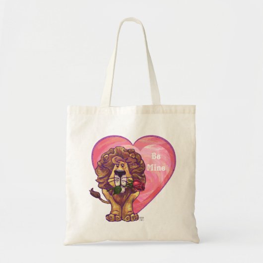 Lion Valentijnsdag Tote Bag (Voorkant)