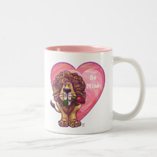 Lion Valentijnsdag Tweekleurige Koffiemok
