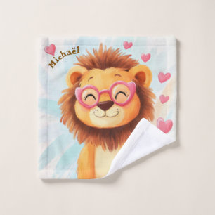 Lion Valentine's Day Heart Kids School